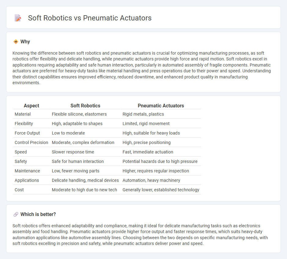 Soft Robotics vs Pneumatic Actuators in Manufacturing