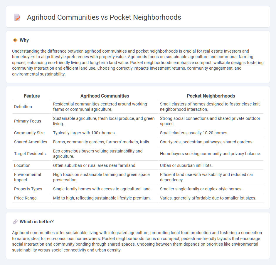 Agrihood Communities vs Pocket Neighborhoods in Real Estate