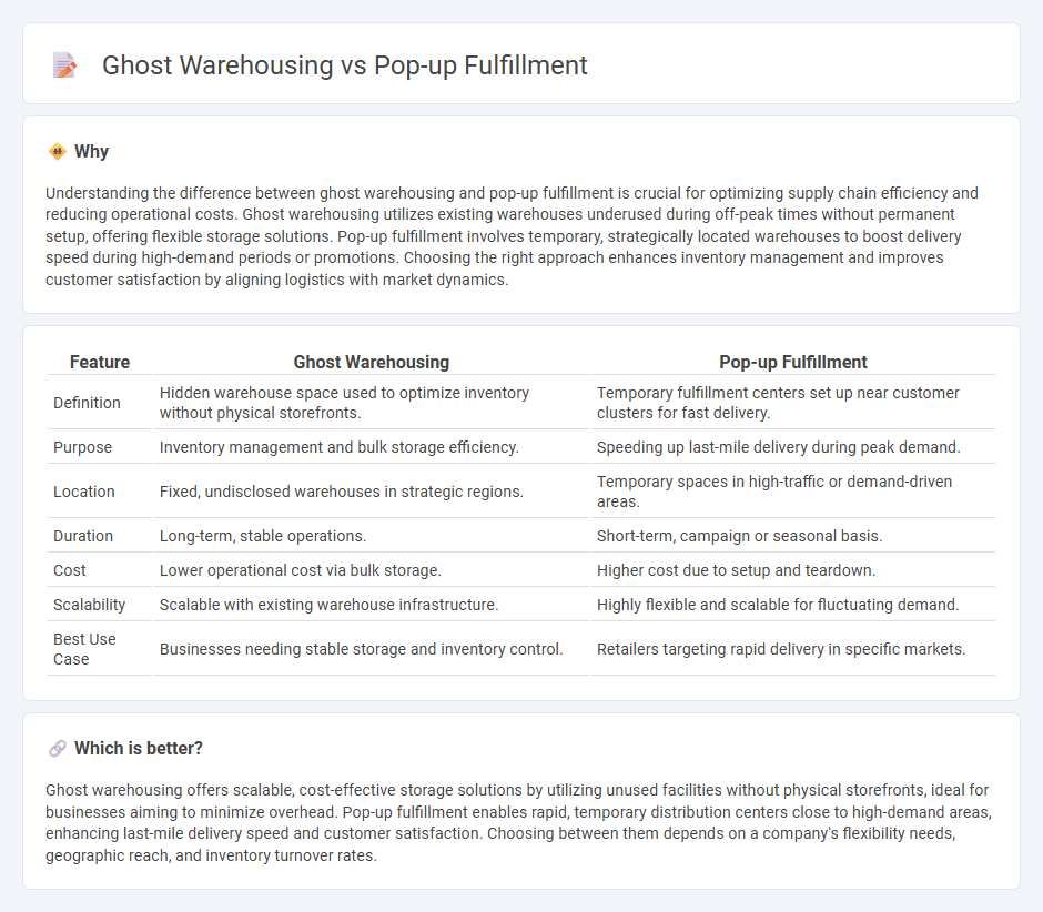 Ghost Warehousing vs Pop-Up Fulfillment in Logistics