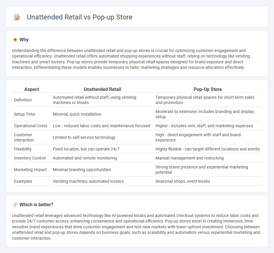 Unattended Retail vs Pop-Up Store in Retail