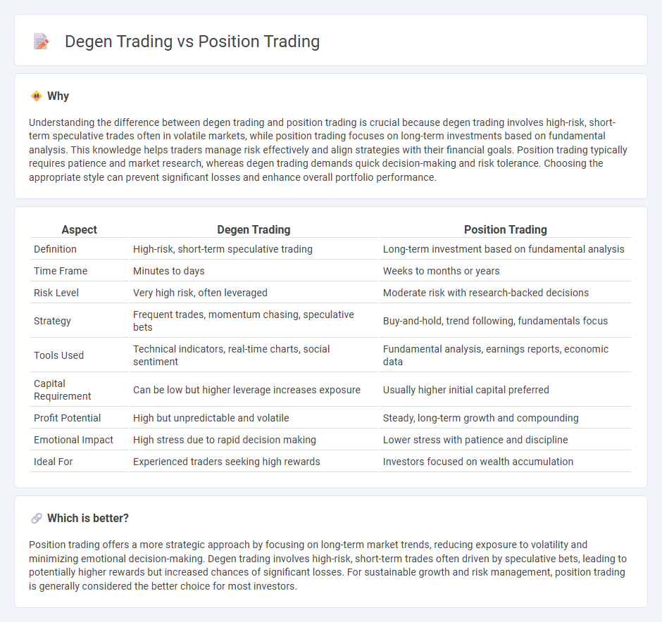 Degen Trading vs Position Trading in Trading
