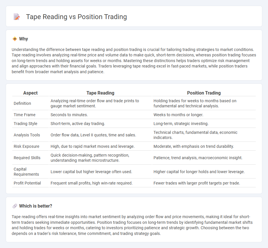 Tape Reading vs Position Trading in Trading