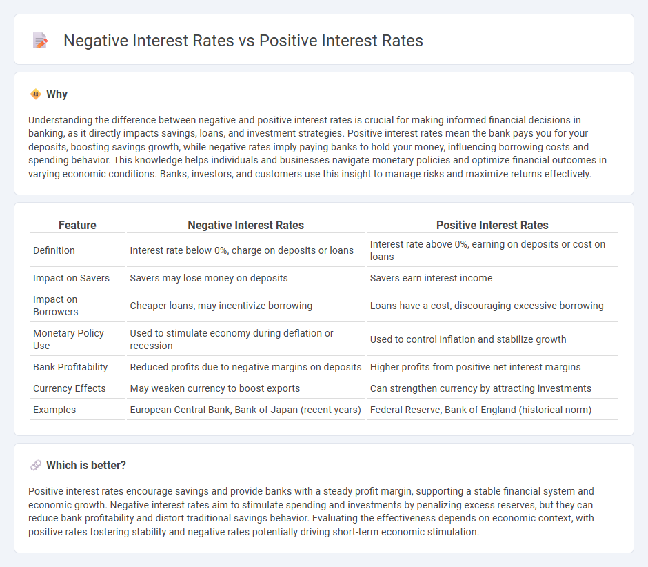 Negative Interest Rates vs Positive Interest Rates in Banking