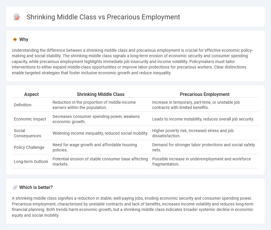 Shrinking Middle Class vs Precarious Employment in Economy