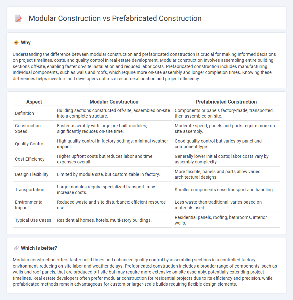 Modular Construction vs Prefabricated Construction in Real Estate