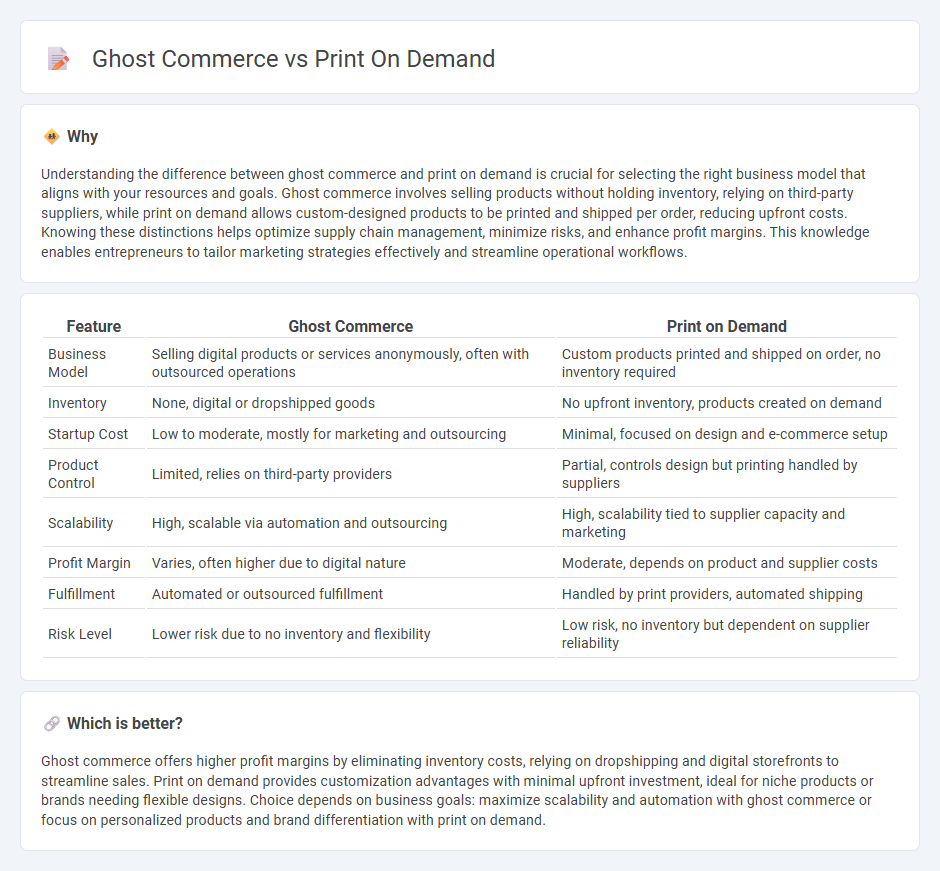 Ghost Commerce vs Print On Demand in Commerce