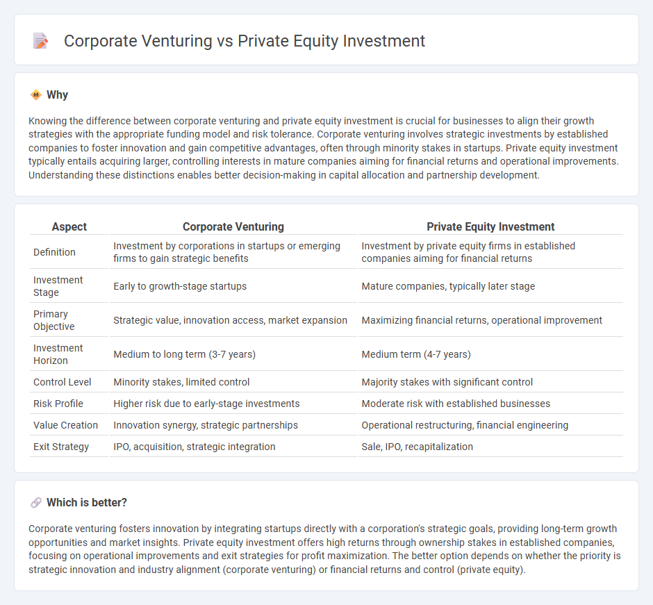 Corporate Venturing vs Private Equity Investment in Consulting