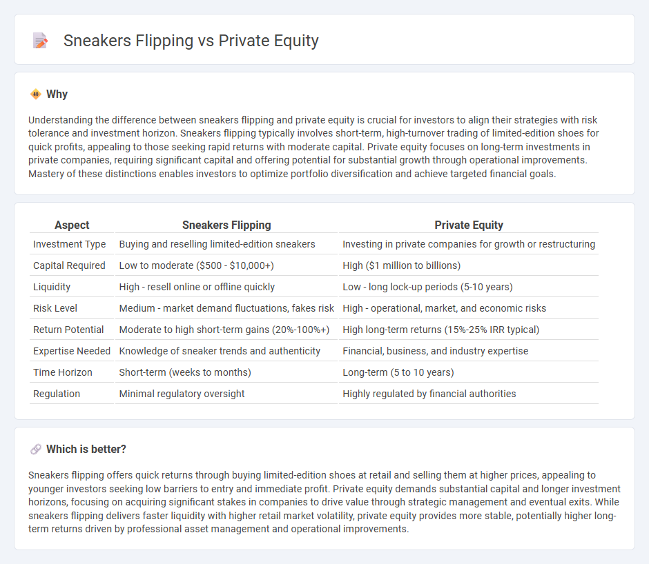 Sneakers Flipping vs Private Equity in Investment
