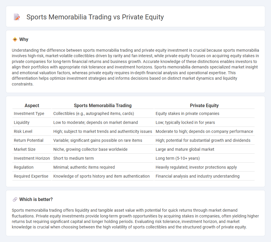 Sports Memorabilia Trading vs Private Equity in Investment