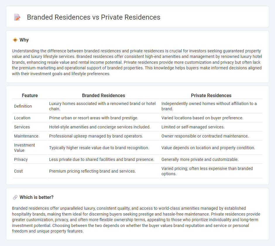 Branded Residences vs Private Residences in Real Estate