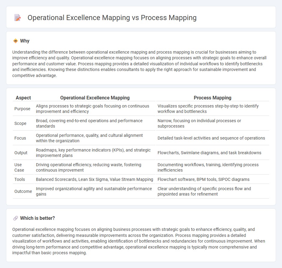 Operational Excellence Mapping vs Process Mapping in Consulting