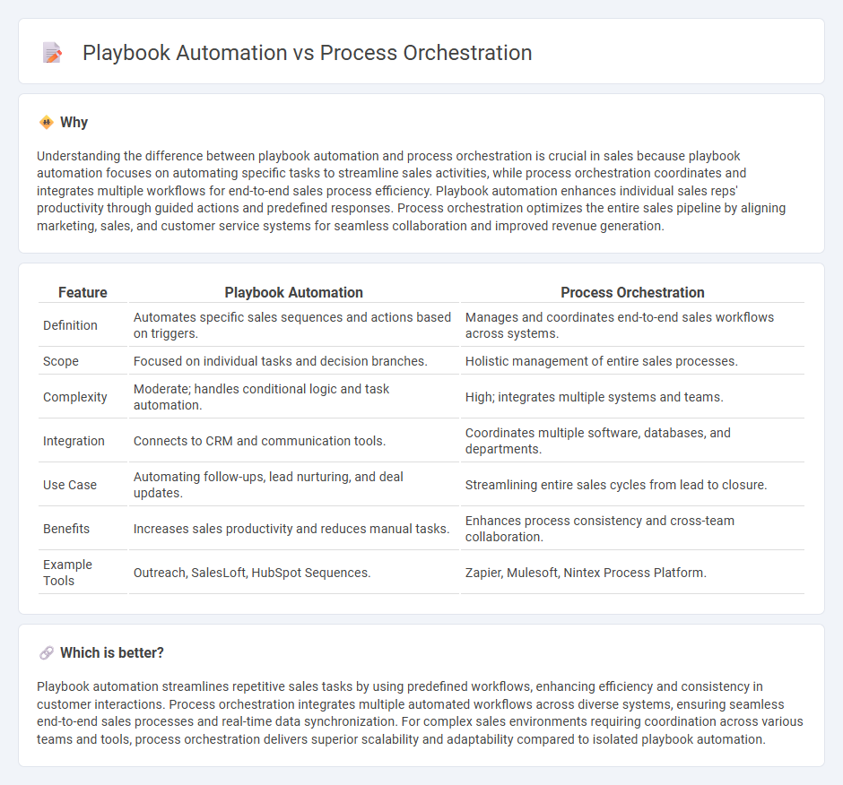 Playbook Automation vs Process Orchestration in Sales