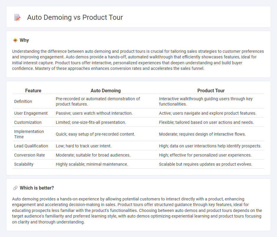 Auto Demoing vs Product Tour in Sales