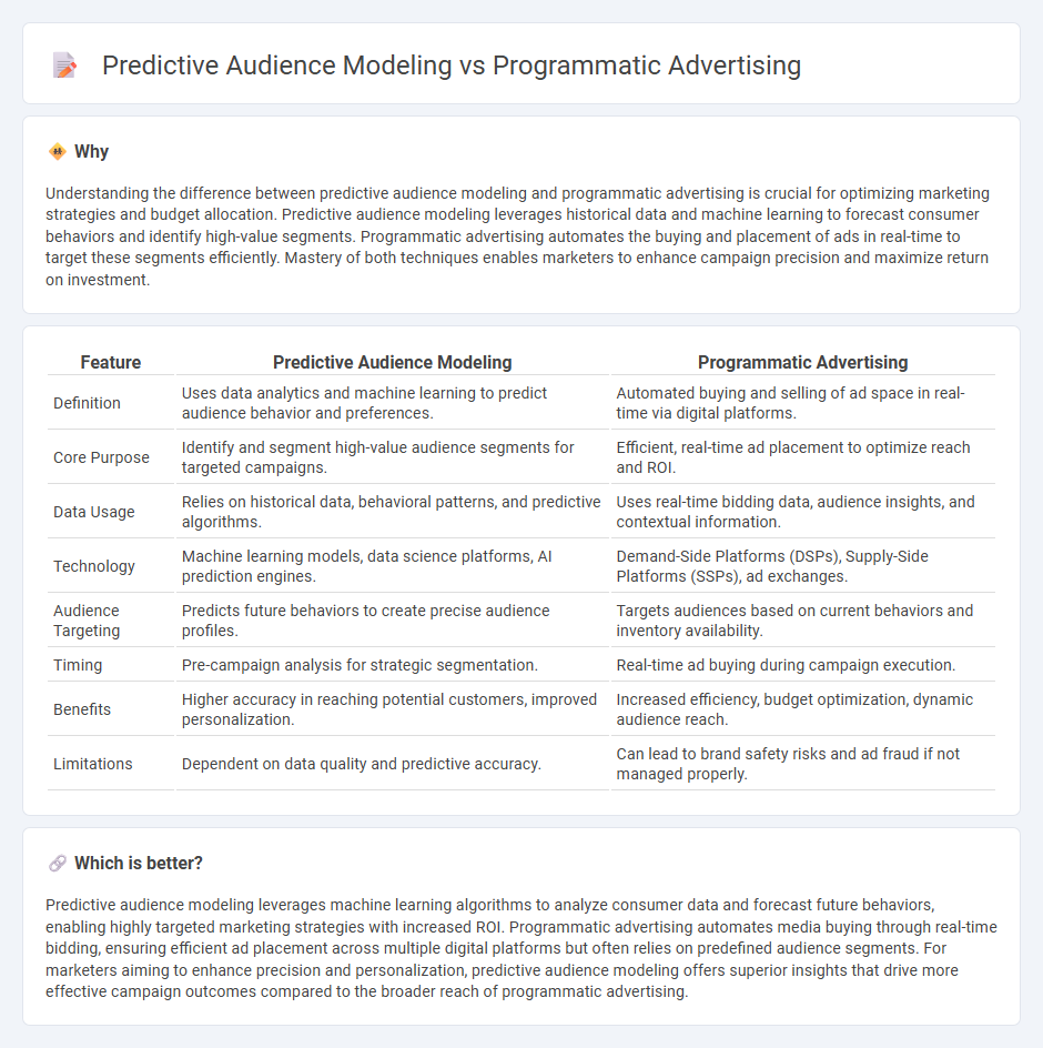 Predictive Audience Modeling vs Programmatic Advertising in Marketing