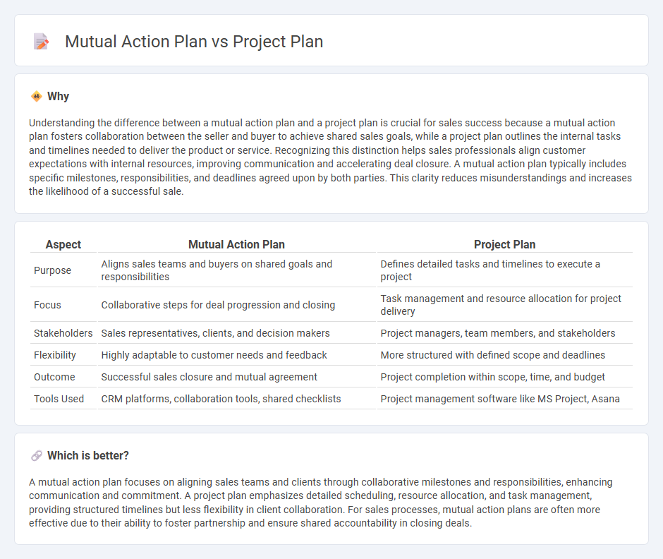 Mutual Action Plan vs Project Plan in Sales