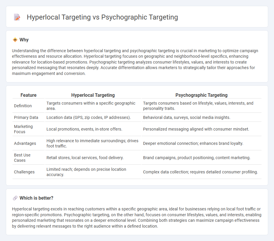Hyperlocal Targeting vs Psychographic Targeting in Marketing
