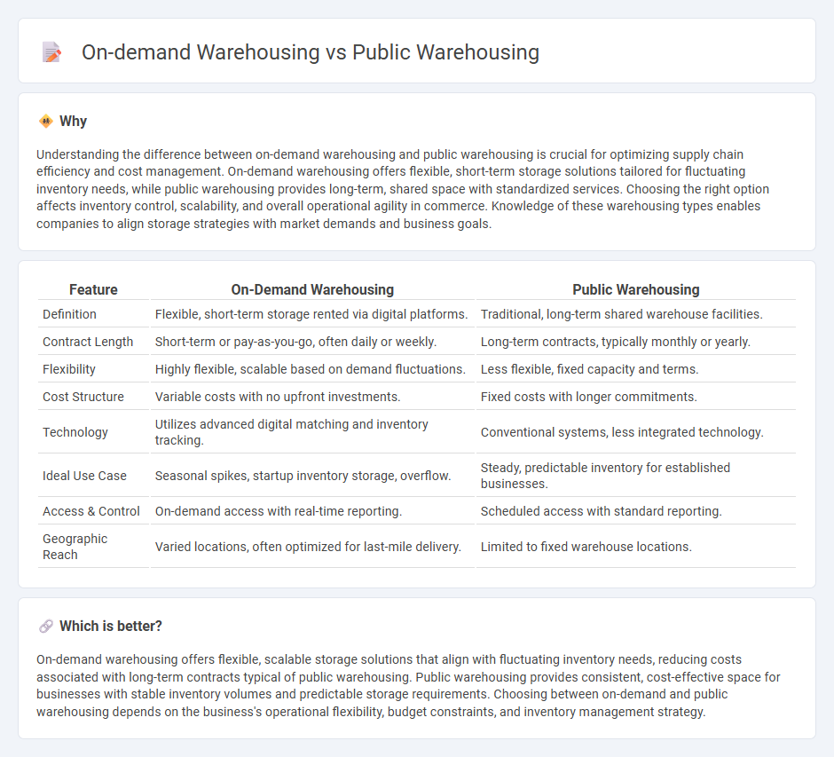 On-Demand Warehousing vs Public Warehousing in Commerce