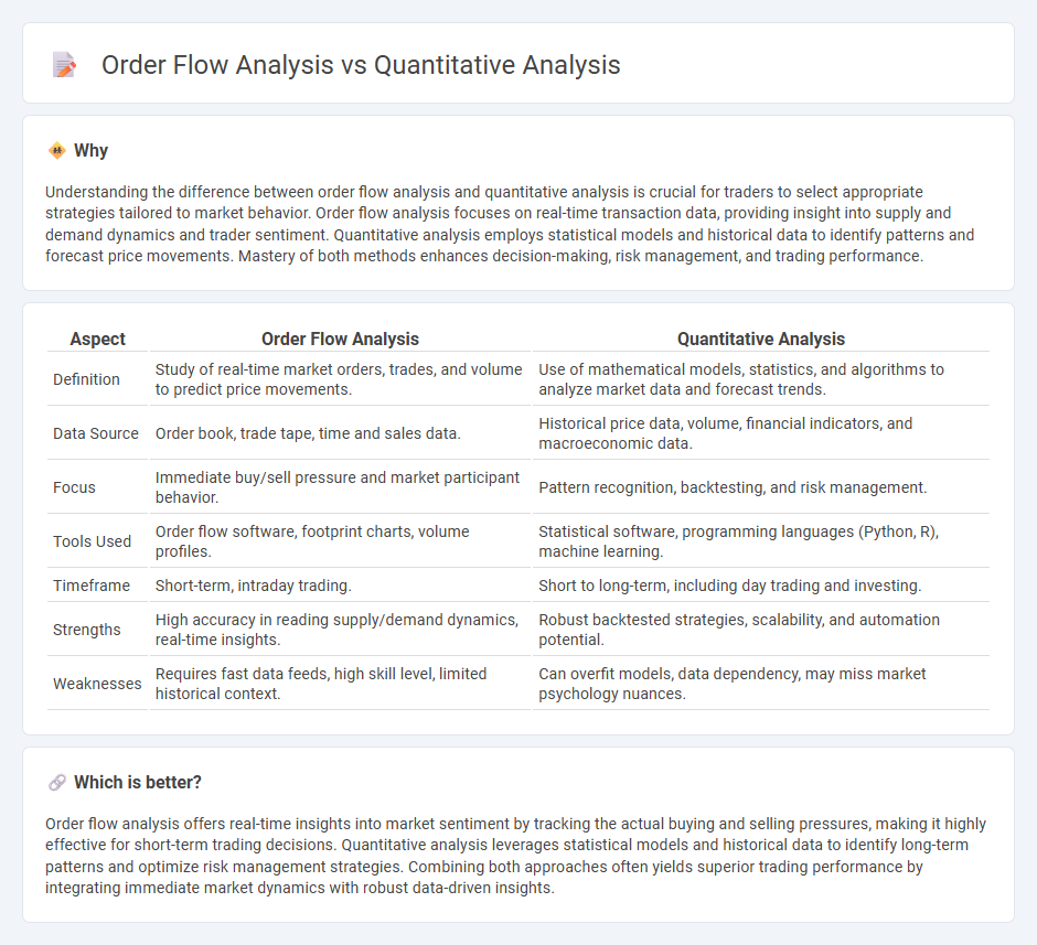 Order Flow Analysis vs Quantitative Analysis in Trading