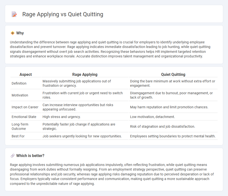 Rage Applying vs Quiet Quitting in Employment