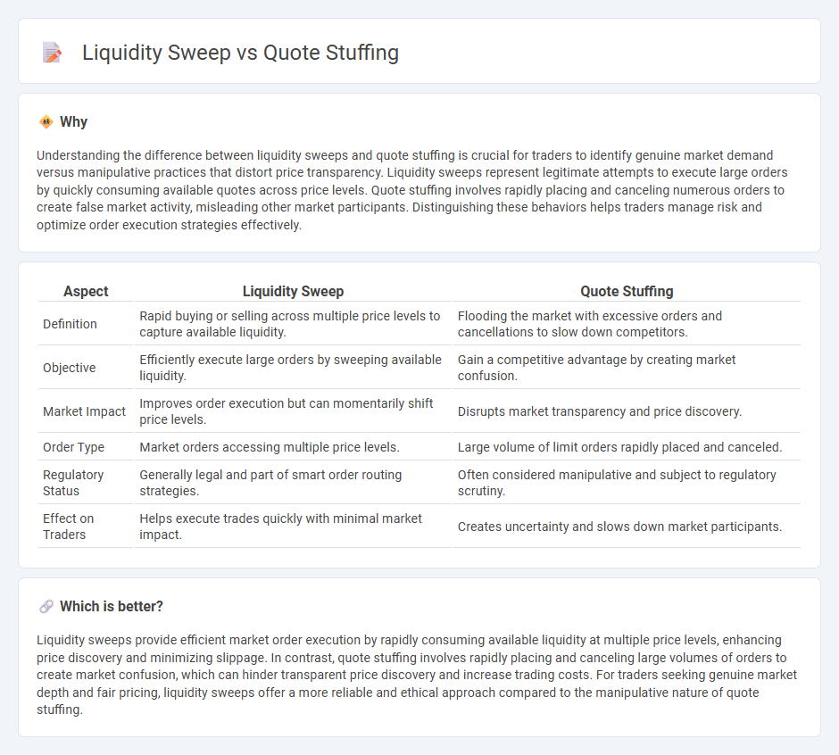 Liquidity Sweep vs Quote Stuffing in Trading