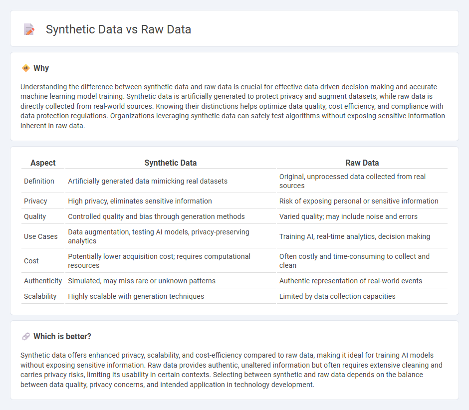 Synthetic Data vs Raw Data in Technology