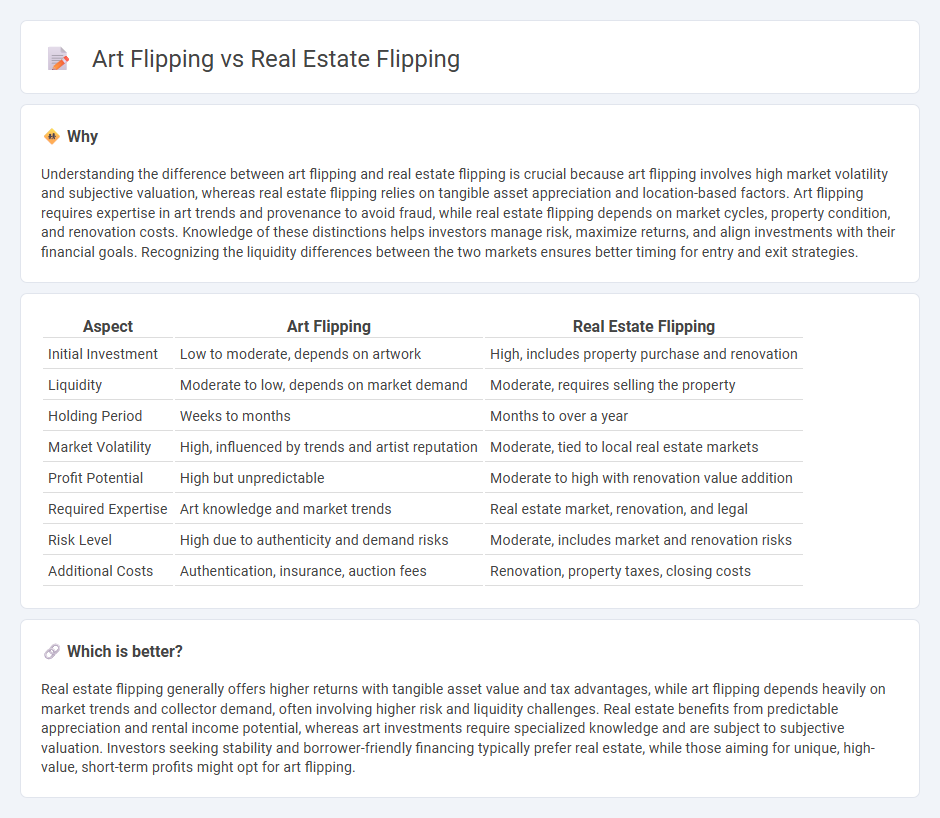 Art Flipping vs Real Estate Flipping in Investment