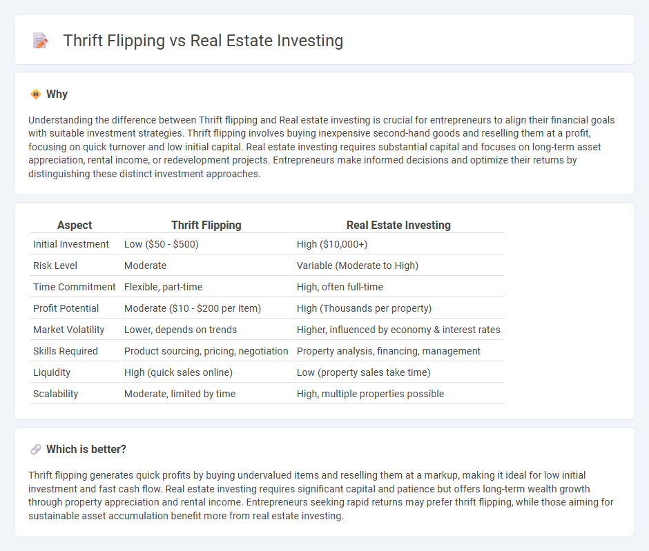 Thrift Flipping vs Real Estate Investing in Entrepreneurship