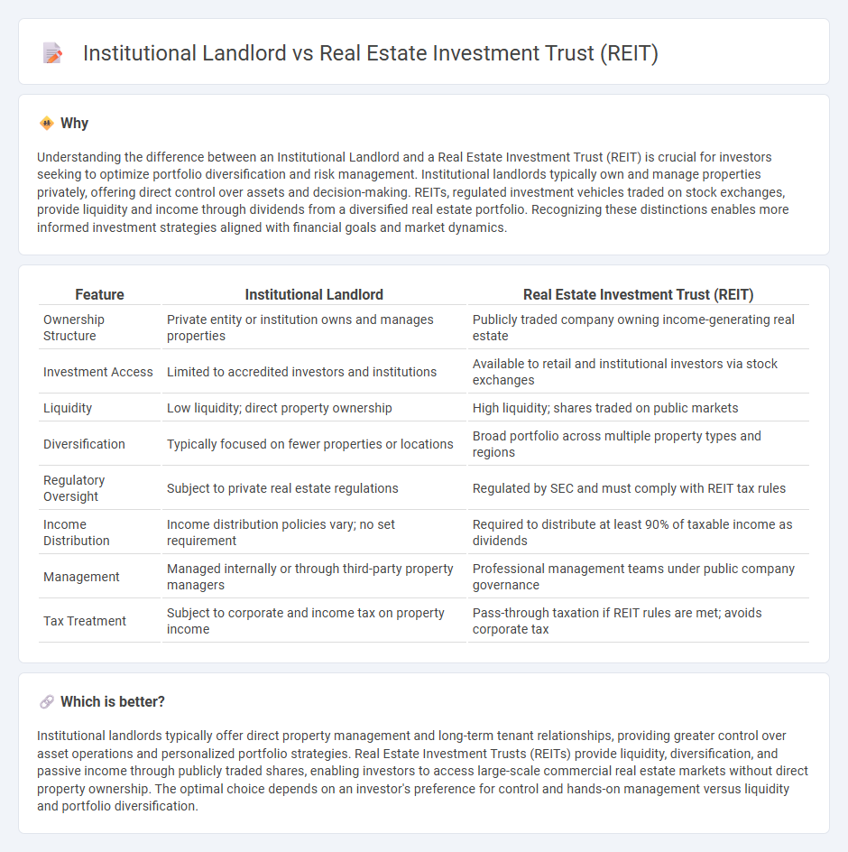 Institutional Landlord vs Real Estate Investment Trust (Reit) in Real Estate