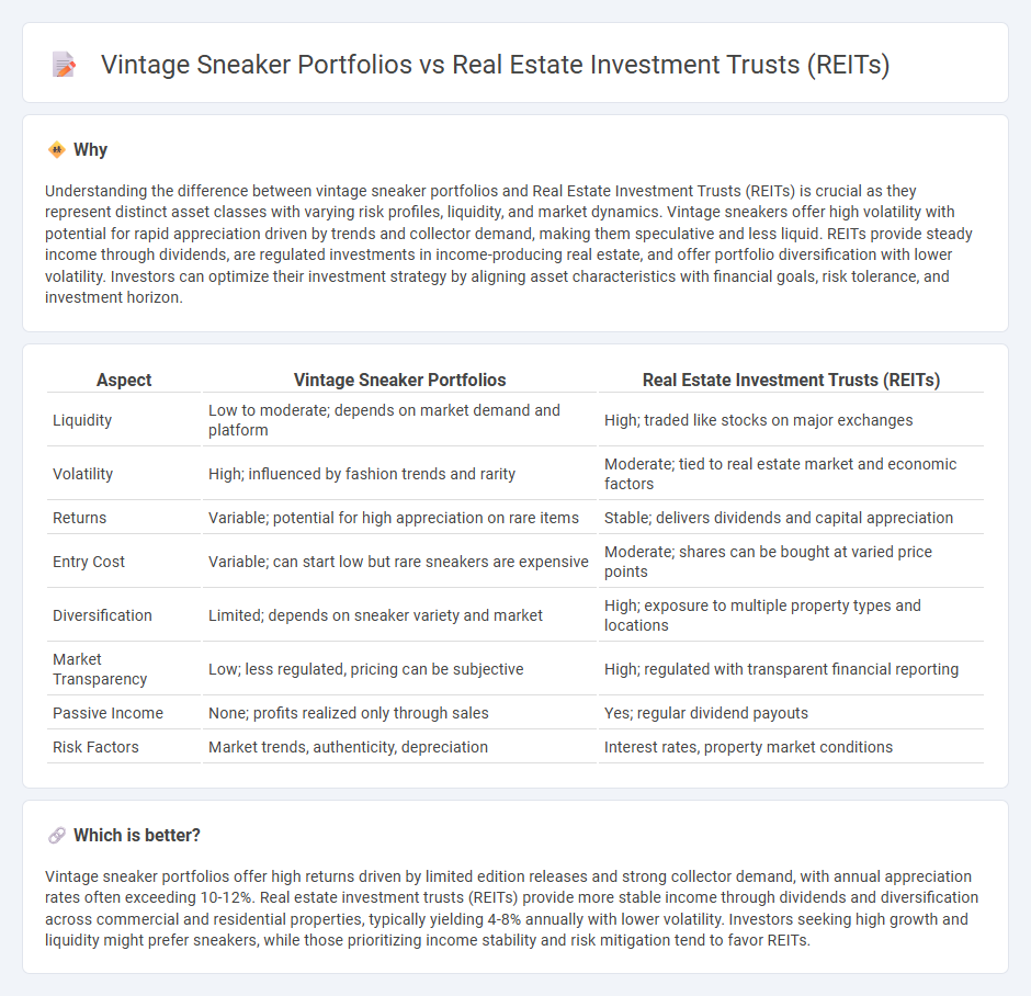 Vintage Sneaker Portfolios vs Real Estate Investment Trusts (Reits) in Investment