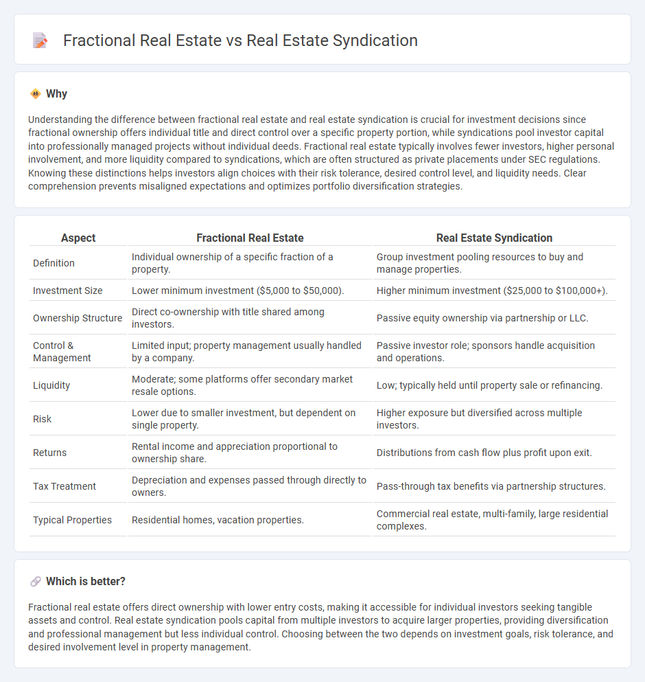 Fractional Real Estate vs Real Estate Syndication in Investment