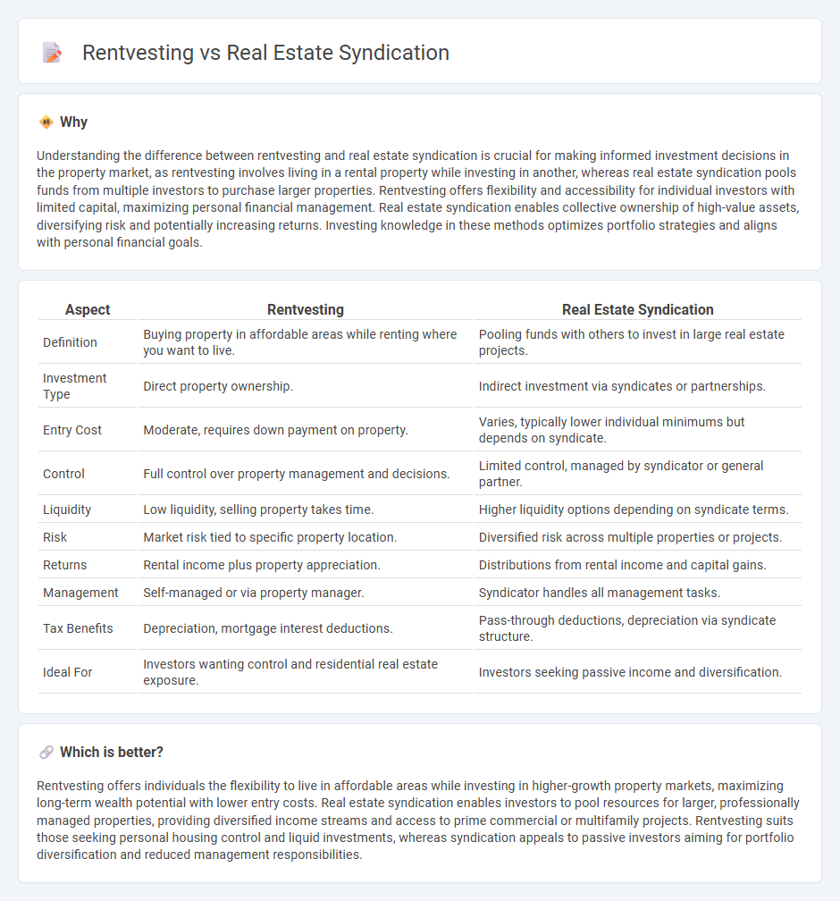 Rentvesting vs Real Estate Syndication in Economy