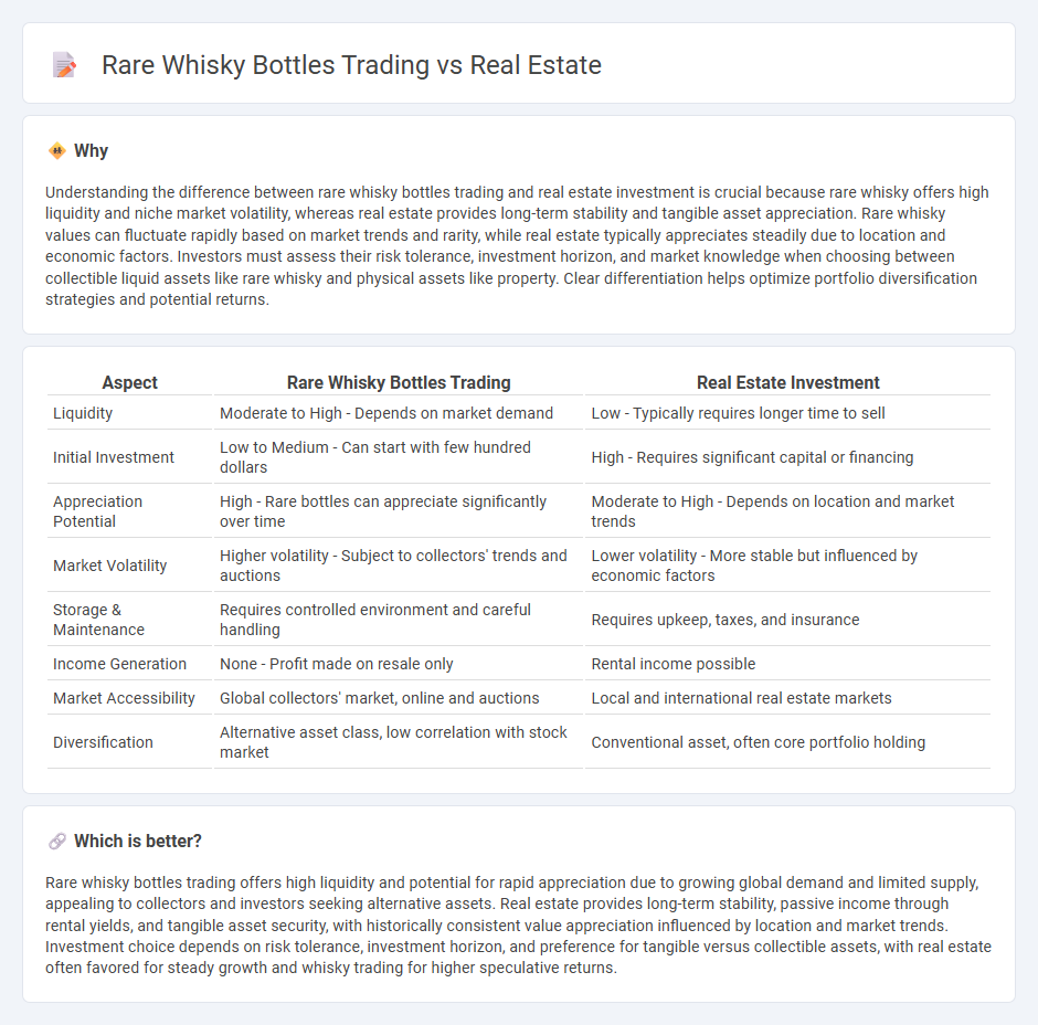 Rare Whisky Bottles Trading vs Real Estate in Investment