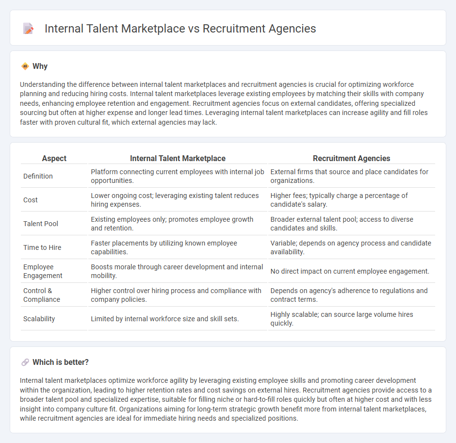 Internal Talent Marketplace vs Recruitment Agencies in Human Resources
