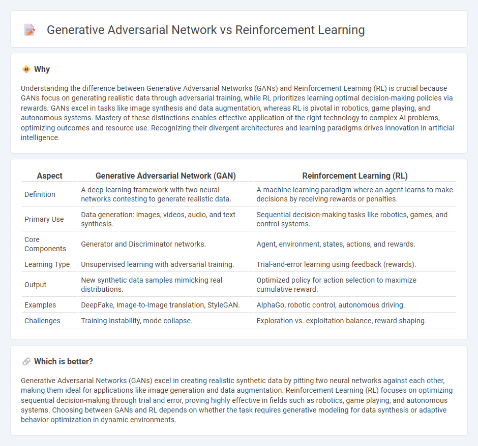 Generative Adversarial Network vs Reinforcement Learning in Technology