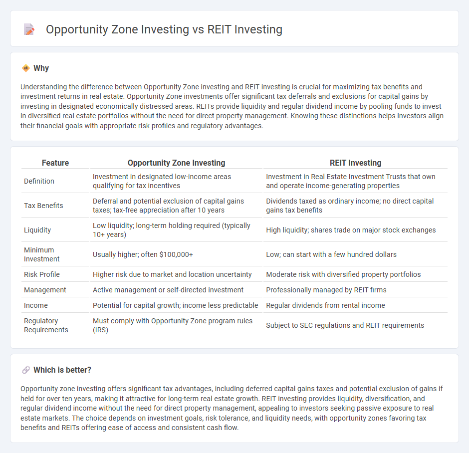 Opportunity Zone Investing vs Reit Investing in Real Estate