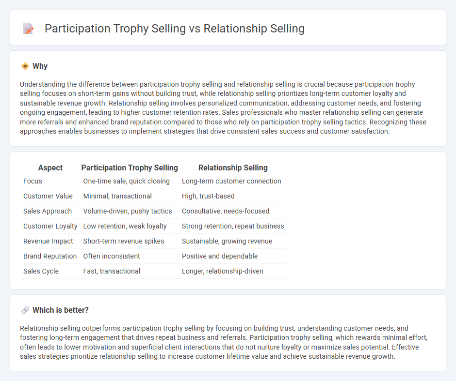 Participation Trophy Selling vs Relationship Selling in Sales