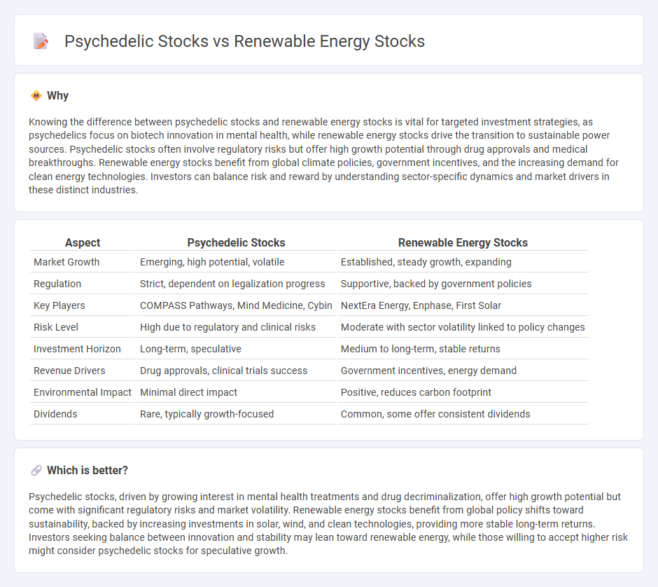 Psychedelic Stocks vs Renewable Energy Stocks in Investment