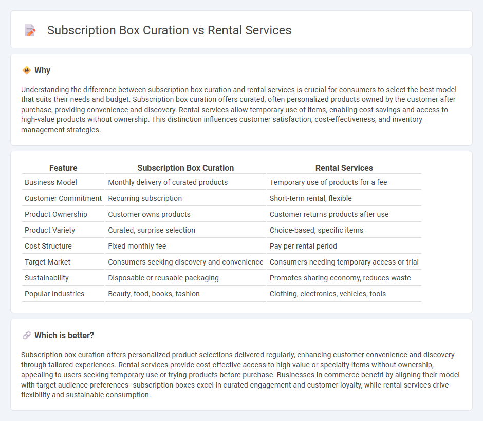 Subscription Box Curation vs Rental Services in Commerce