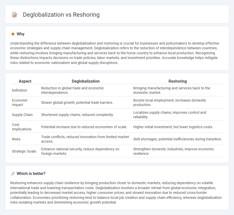 Deglobalization vs Reshoring in Economy