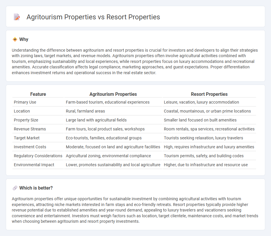Agritourism Properties vs Resort Properties in Real Estate