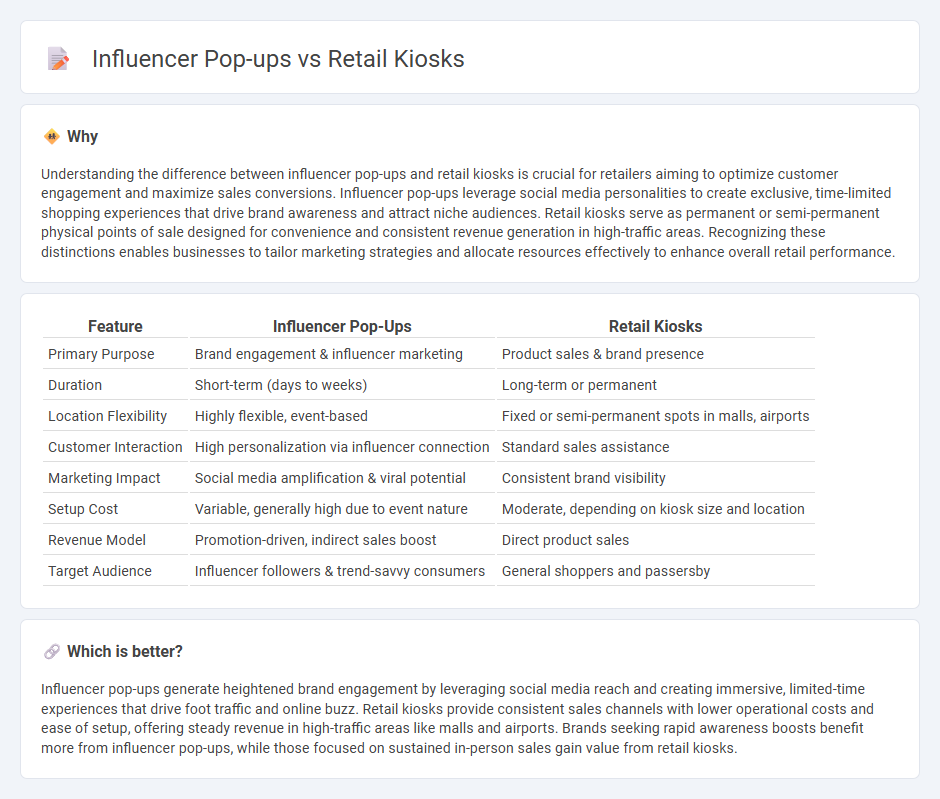 Influencer Pop-Ups vs Retail Kiosks in Retail