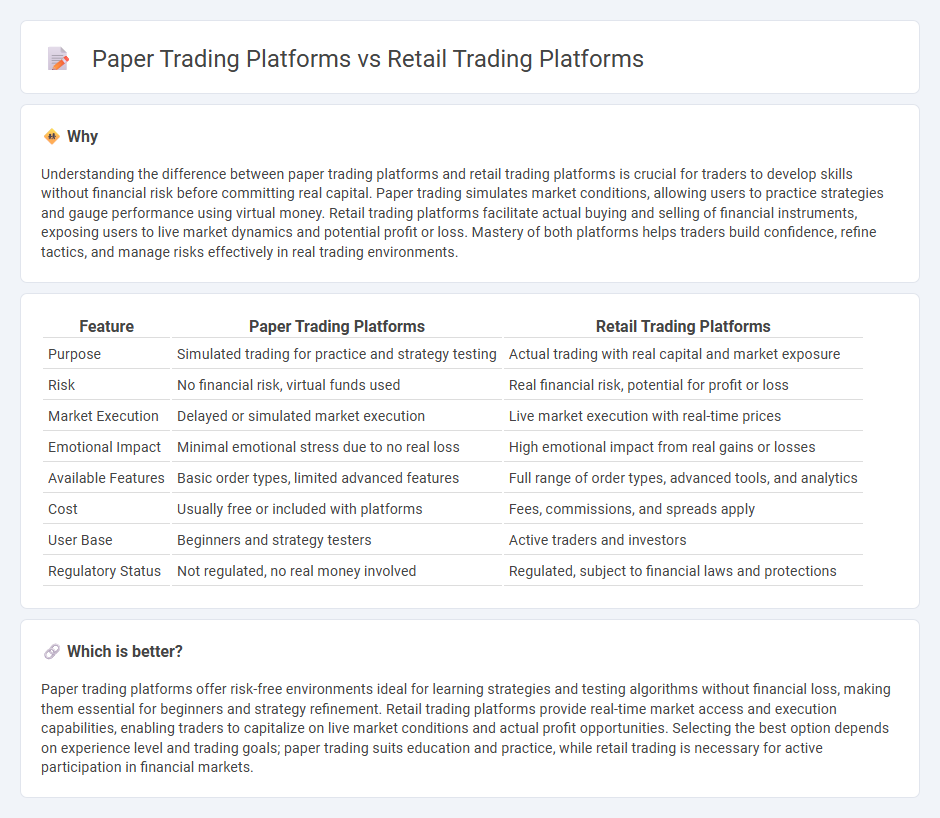 Paper Trading Platforms vs Retail Trading Platforms in Trading