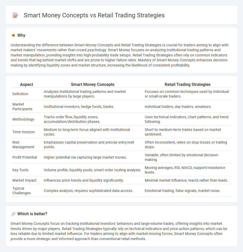 Smart Money Concepts vs Retail Trading Strategies in Trading