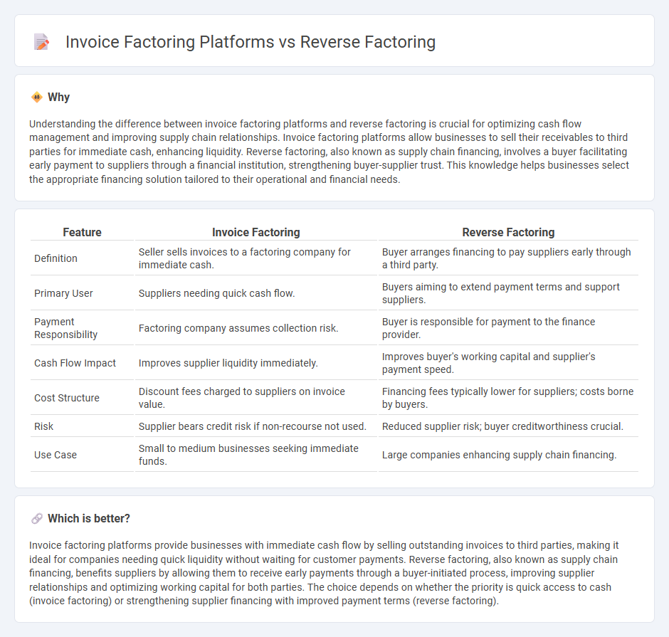 Invoice Factoring Platforms vs Reverse Factoring in Accounting
