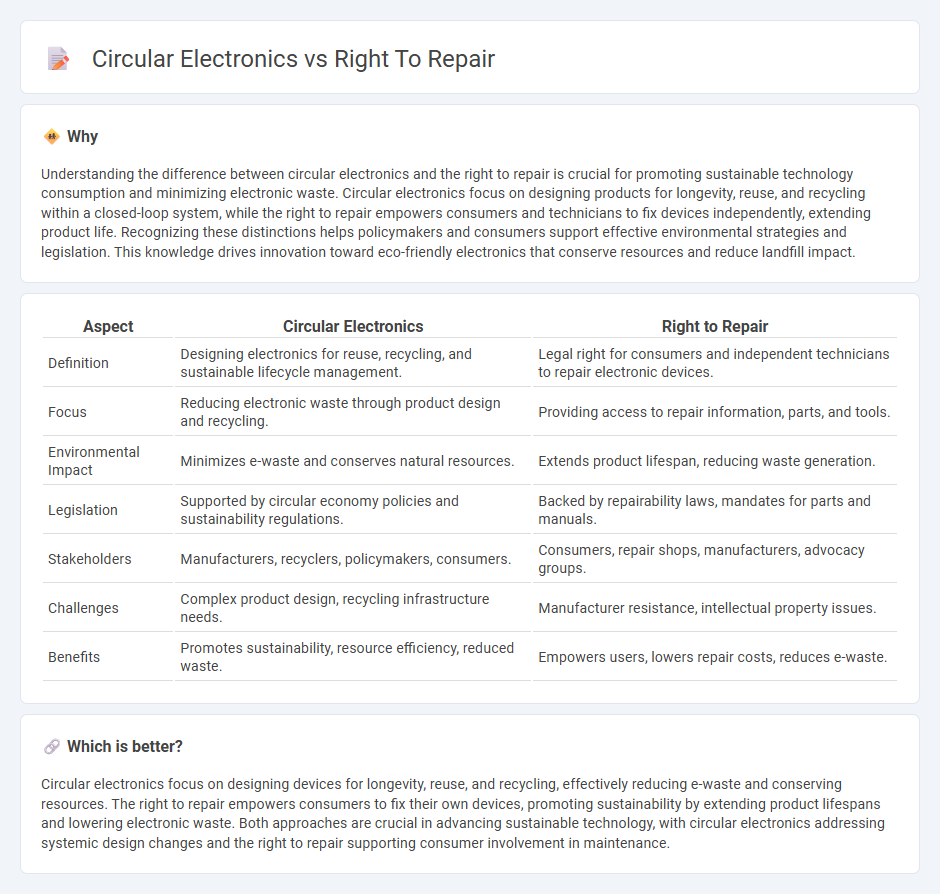 Circular Electronics vs Right To Repair in Technology