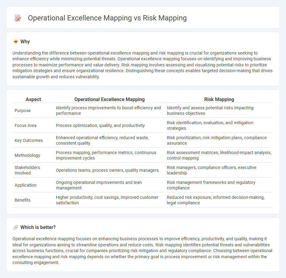 Operational Excellence Mapping vs Risk Mapping in Consulting