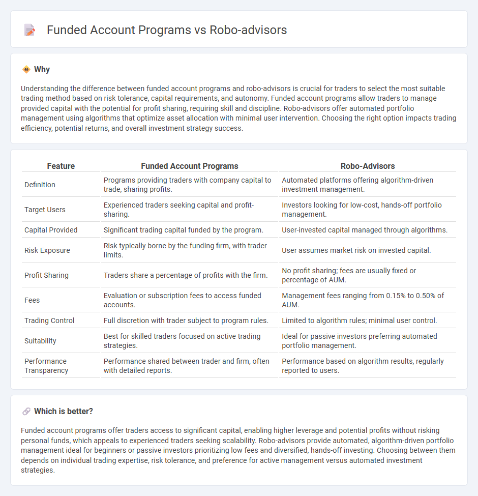 Funded Account Programs vs Robo-Advisors in Trading