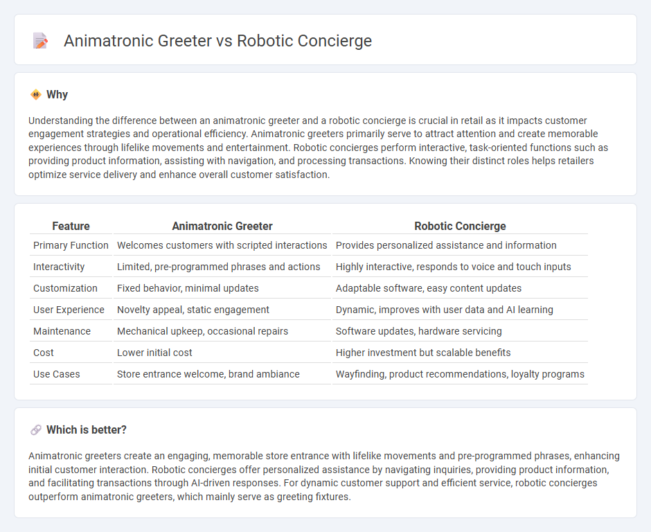 Animatronic Greeter vs Robotic Concierge in Retail