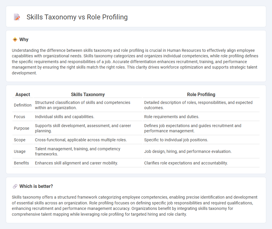 Skills Taxonomy vs Role Profiling in Human Resources