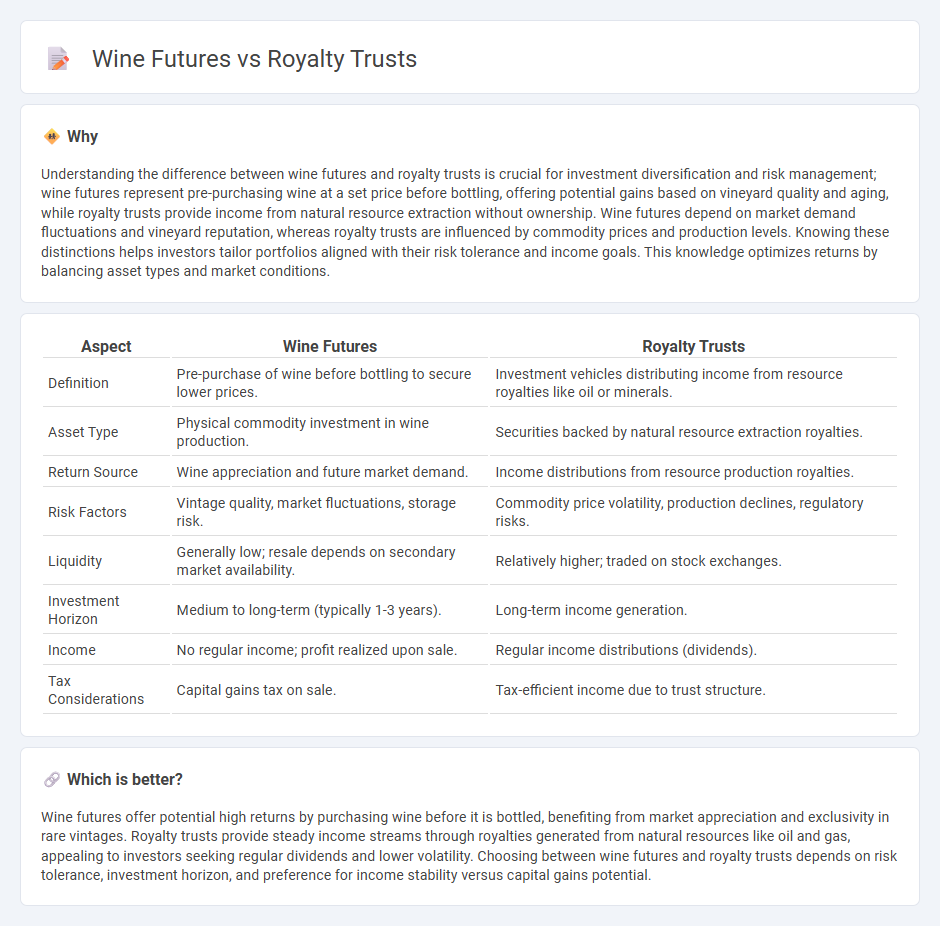 Wine Futures vs Royalty Trusts in Investment